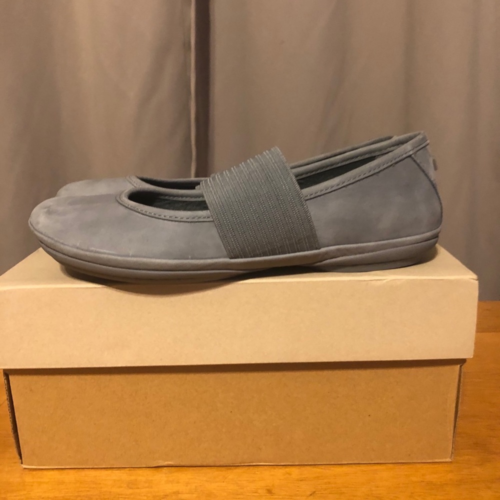Camper Right Nina 38 Gray Nubuck Leather